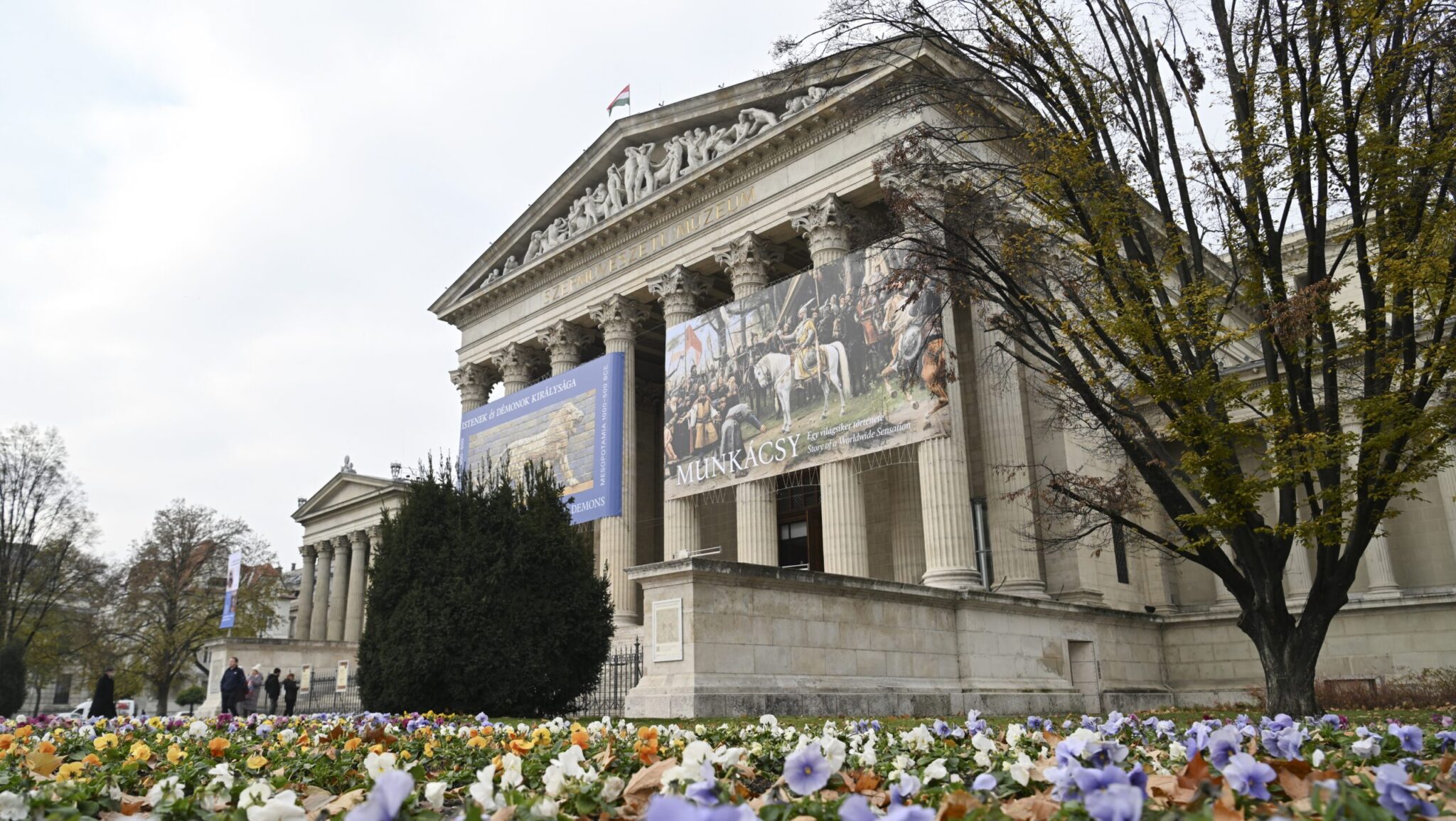 The neoclassical Museum of Fine Arts in Budapest
